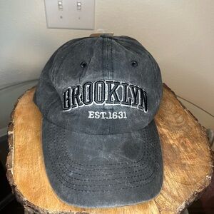 Brooklyn NWT Embroidered Cap - Black